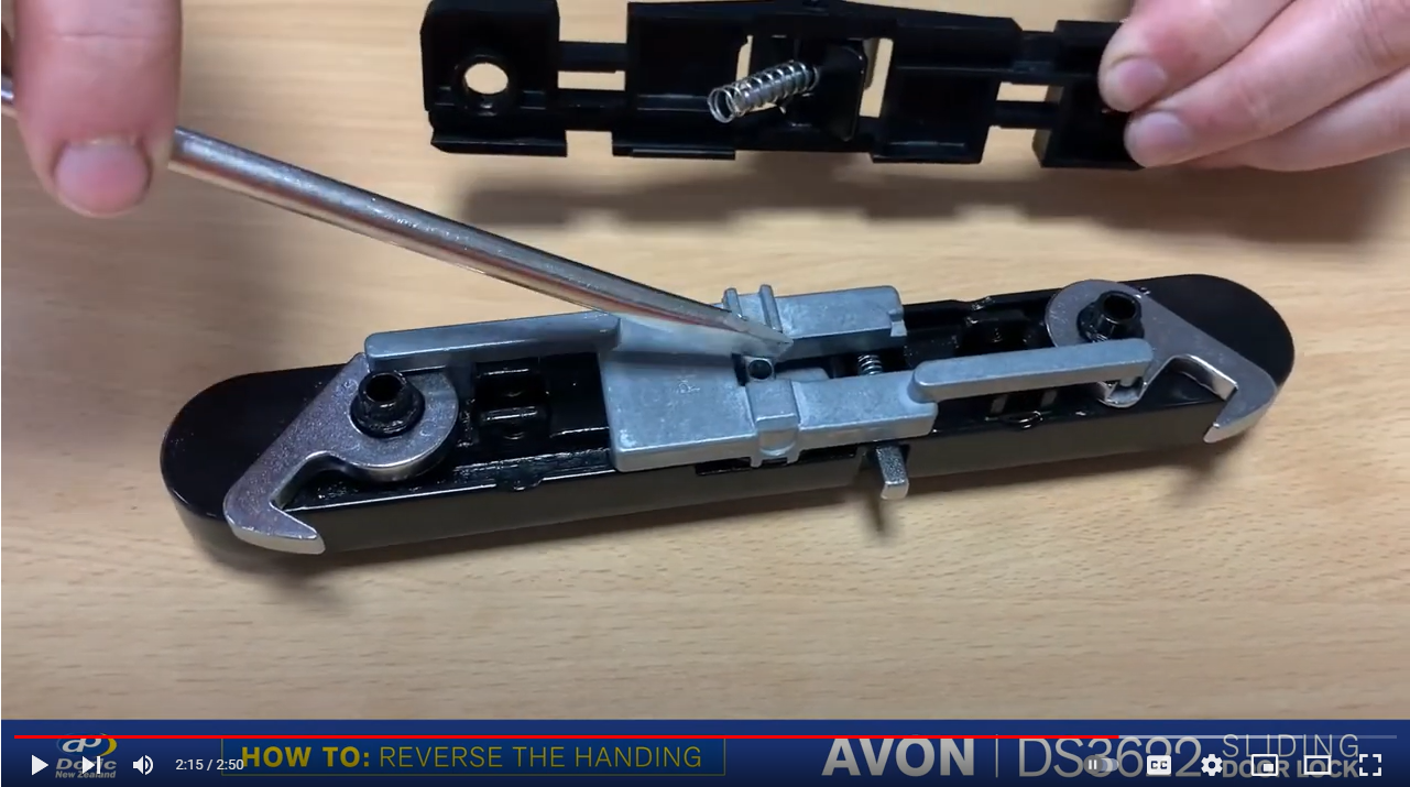 How To: Reverse the handing the DS3622 Avon Patio Door Lock